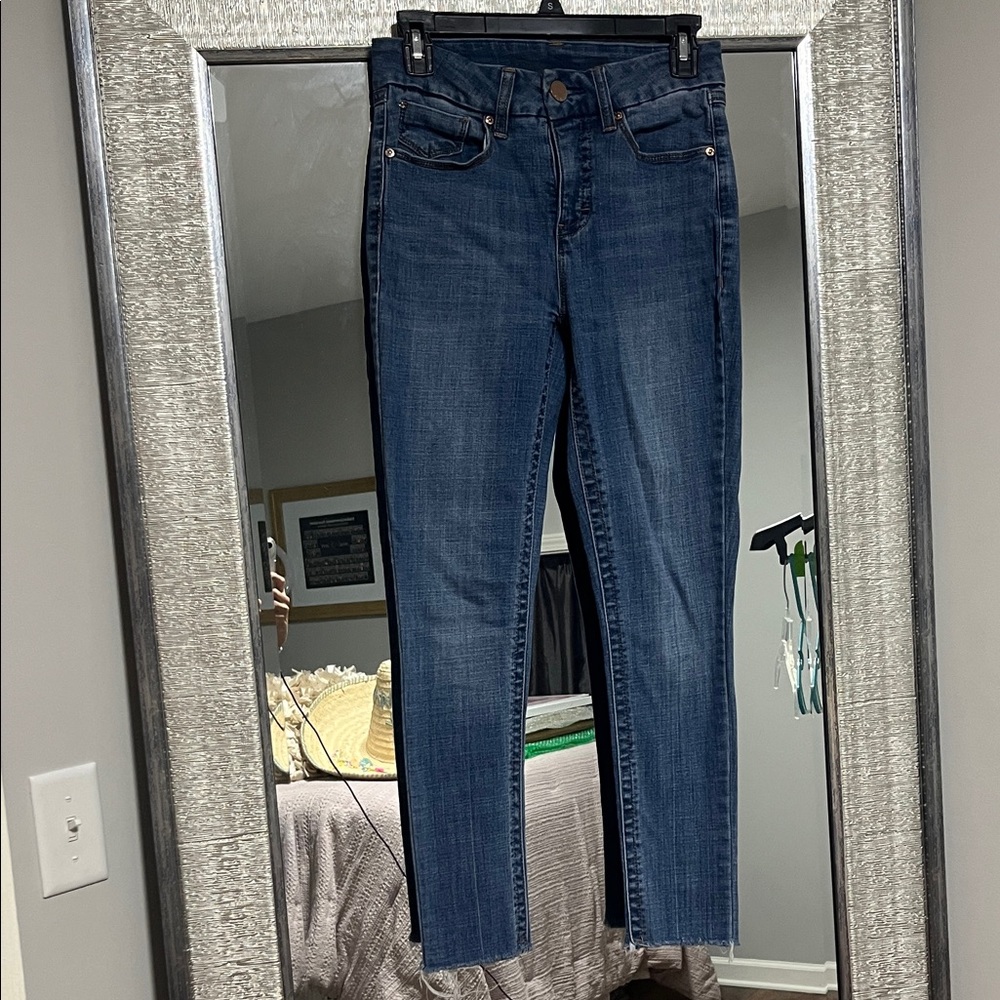 Seven7 Dark Blue Skinny Jeans